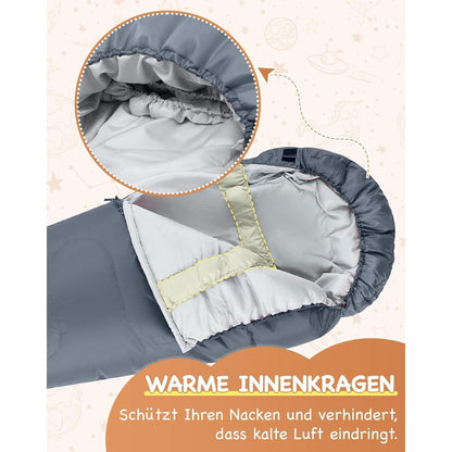 Mumienschlafsack 3-4 Jahreszeiten für Camping Wandern