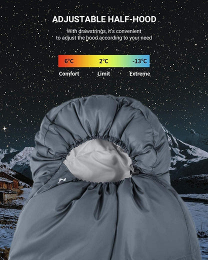 Mumienschlafsack 3-4 Jahreszeiten Jungen Mädchen warm tragbar Camping