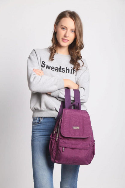 Leichter Tagesrucksack 10L Lila Nylon Polyester Rucksack