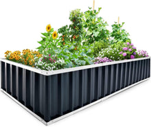 Hochbeet-Kit 258x90x30cm verzinkt Gartenbeet Pflanzkübel Pflanzkasten