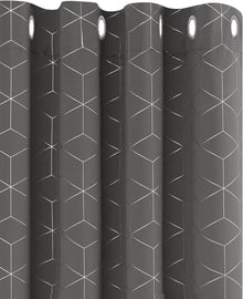 Schattierungs-Vorhänge Blickdicht 138x117 cm Hellgrau 2er Set