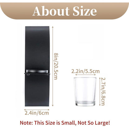 2er Set Wand Kerzenhalter Schwarz Metall Teelichthalter