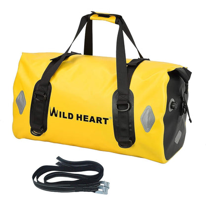 Wasserdichte Motorradtasche 55L/66L/77L Gelb mit Reflektoren