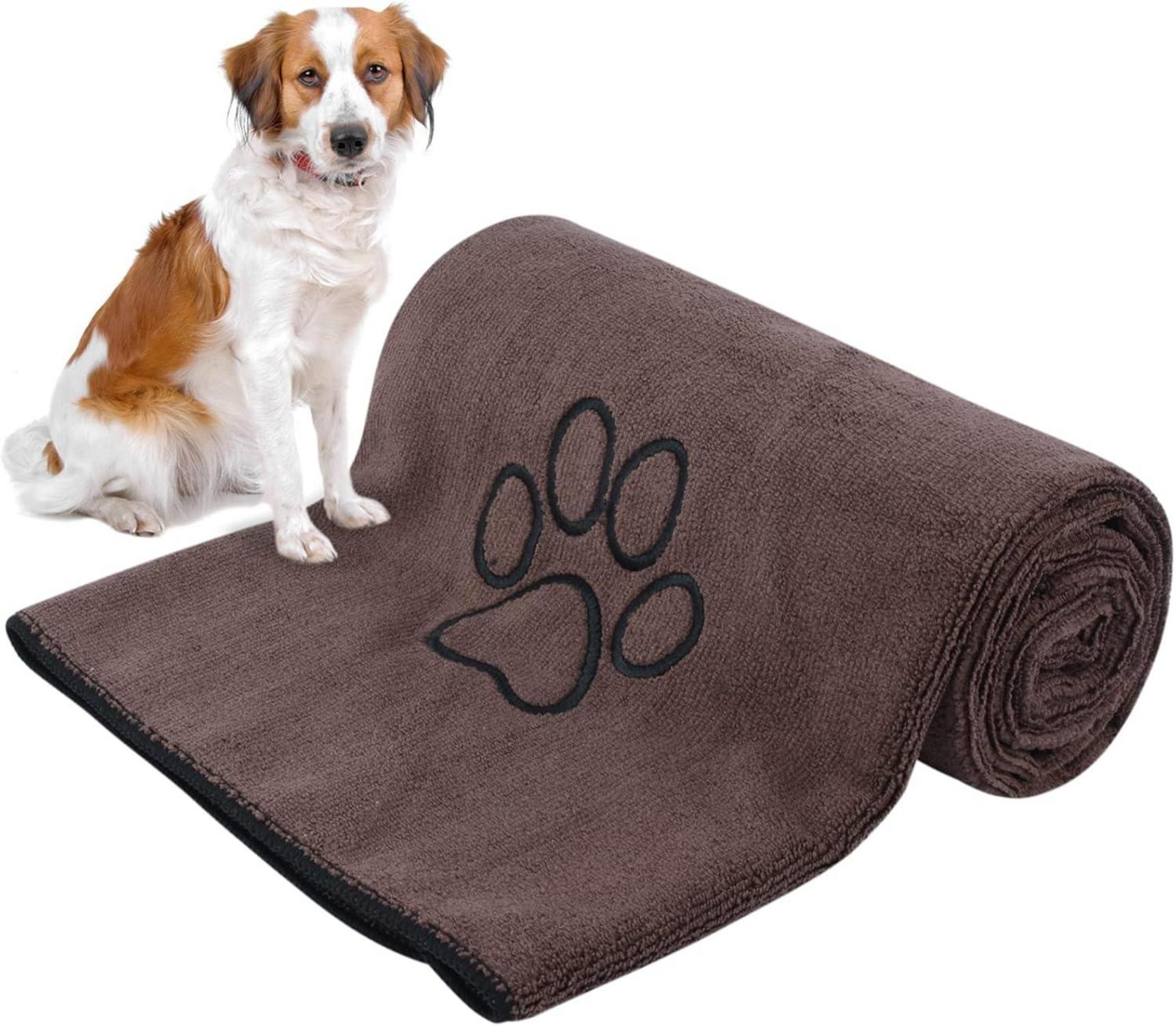 Super saugfähiges Mikrofaser Haustierhandtuch für Hunde und Katzen 76