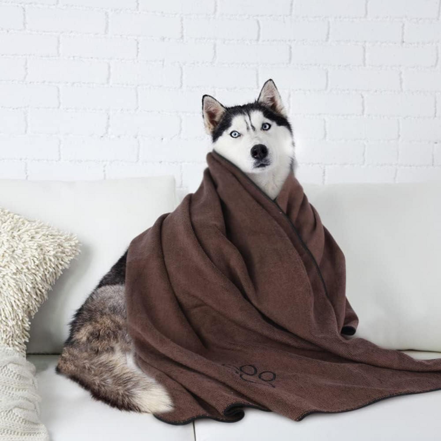 Super saugfähiges Haustierhandtuch Mikrofaser für Hunde und Katzen