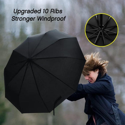 Regenschirm sturmsicher mit XL Automatik & Teflon-Schicht