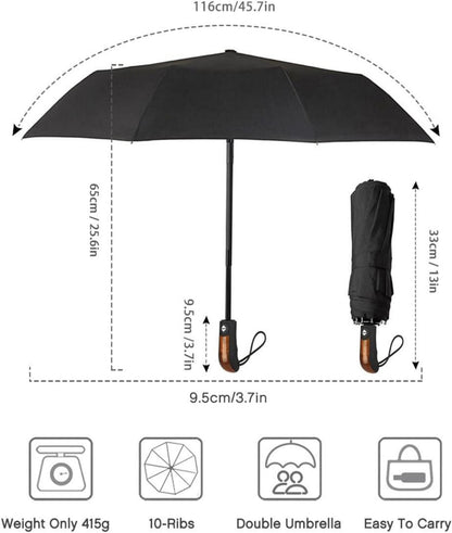 Regenschirm Damen Herren Taschenschirm Sturmfest Windsicher XL