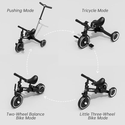 Kinder Dreirad Laufrad Verstellbarer Sitz abnehmbares Pedal