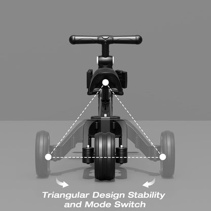 Kinder Dreirad Laufrad Verstellbarer Sitz abnehmbares Pedal