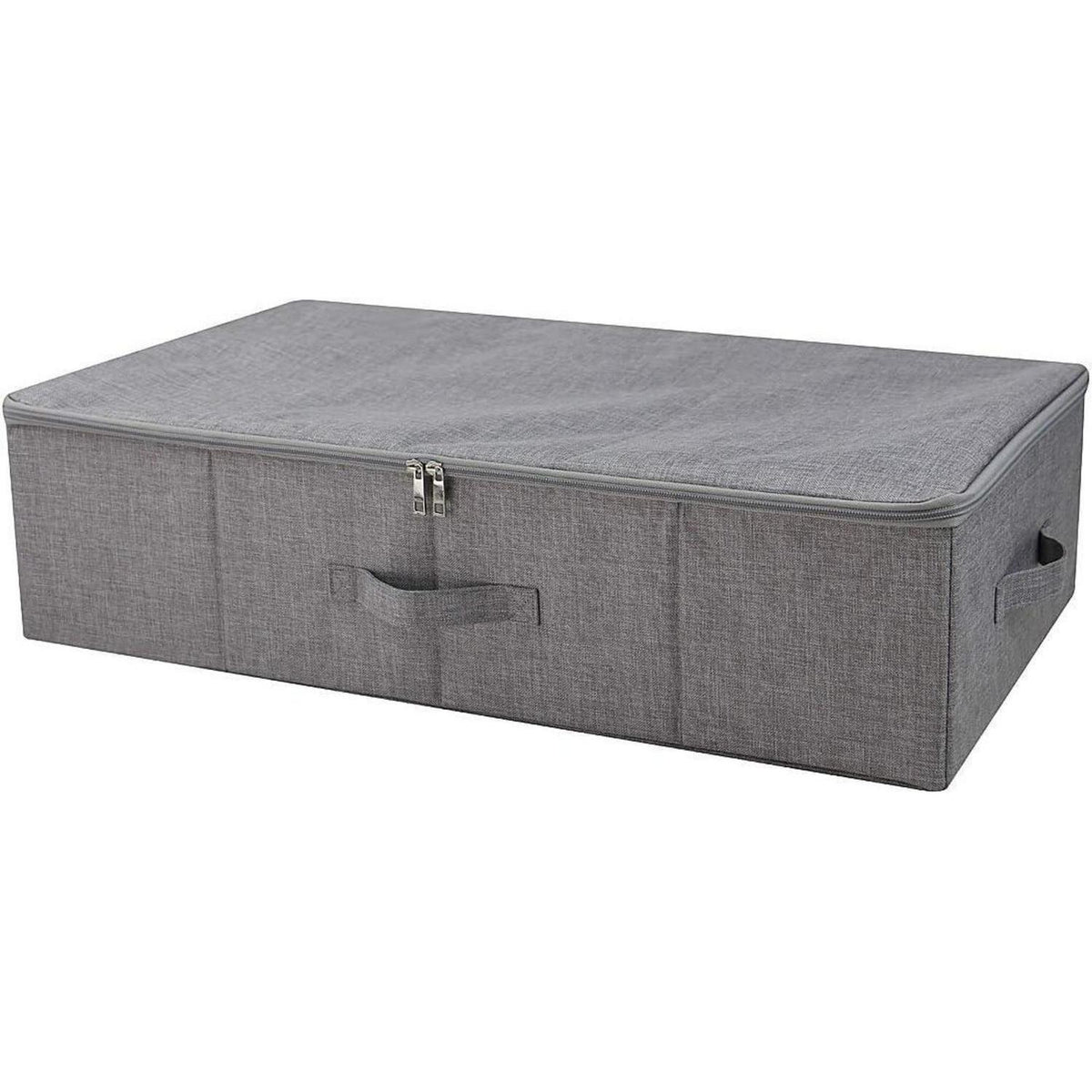 Faltbare Unterbett-Aufbewahrungsbox mit Deckel, dunkelgrau