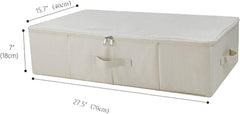 Aufbewahrungsbox Unterbett Organizer Leinen PP-Kunststoffplatte