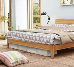 Aufbewahrungsbox Unter dem Bett Leinen Zusammenklappbar 70x40x18cm Beige