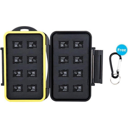 JJC feste wasserdichte Speicherkarten-Schutzhülle für 16