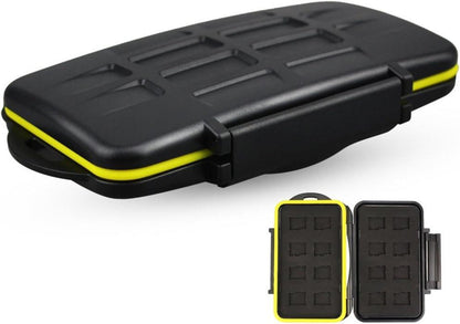 16er Micro SDHC/SDXC/SD Speicherkarten Case wasserdicht mit Karabiner