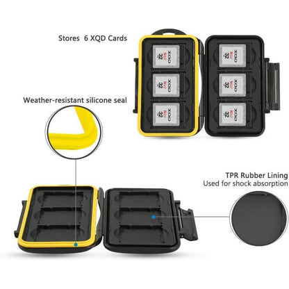 6-Slot wasserdicht Schutzhülle für XQD CFexpress Typ B