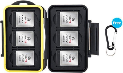 Wasserdichte Speicherkarten Schutzhülle für 6 XQD CFexpress B-Karten
