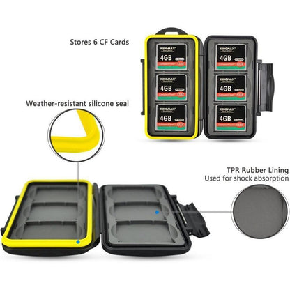 Wasserdichte CF Speicherkarten Tasche mit Karabiner - 6