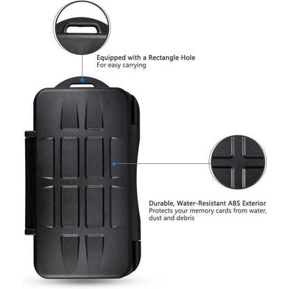 Wasserdichte CF Speicherkarten Tasche mit Karabiner - 6