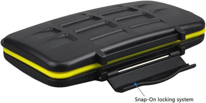 Wasserdichte Speicherkarten Schutzhülle für SDXC SDHC XQD B + Karabiner