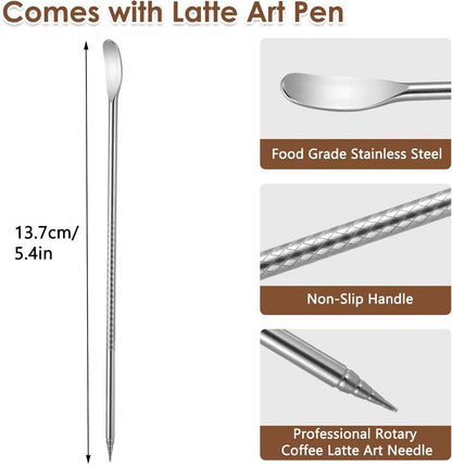 Milchkännchen aus Edelstahl 400ml ideal für Cappuccino