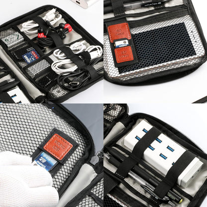 JamBer Kabel Organizer Tasche, USB Powerbank SD Karte Aufbewahrung