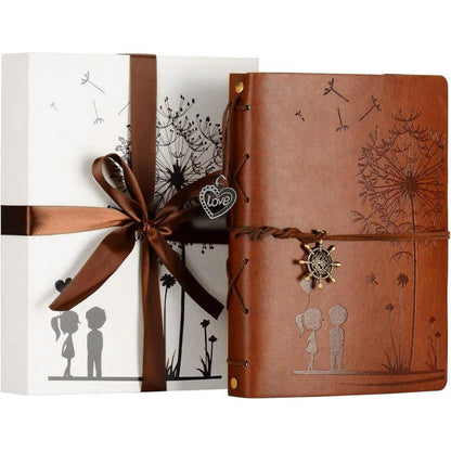 Fotoalbum zum Selbstgestalten 60 Seiten Vintage Leder
