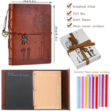 Fotoalbum zum Selbstgestalten 60 Seiten Vintage Leder