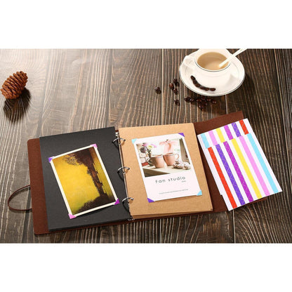 Fotoalbum zum Selbstgestalten 60 Seiten Vintage Leder