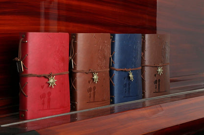 Fotoalbum zum Selbstgestalten 60 Seiten Vintage Leder Gästebuch Geschenk