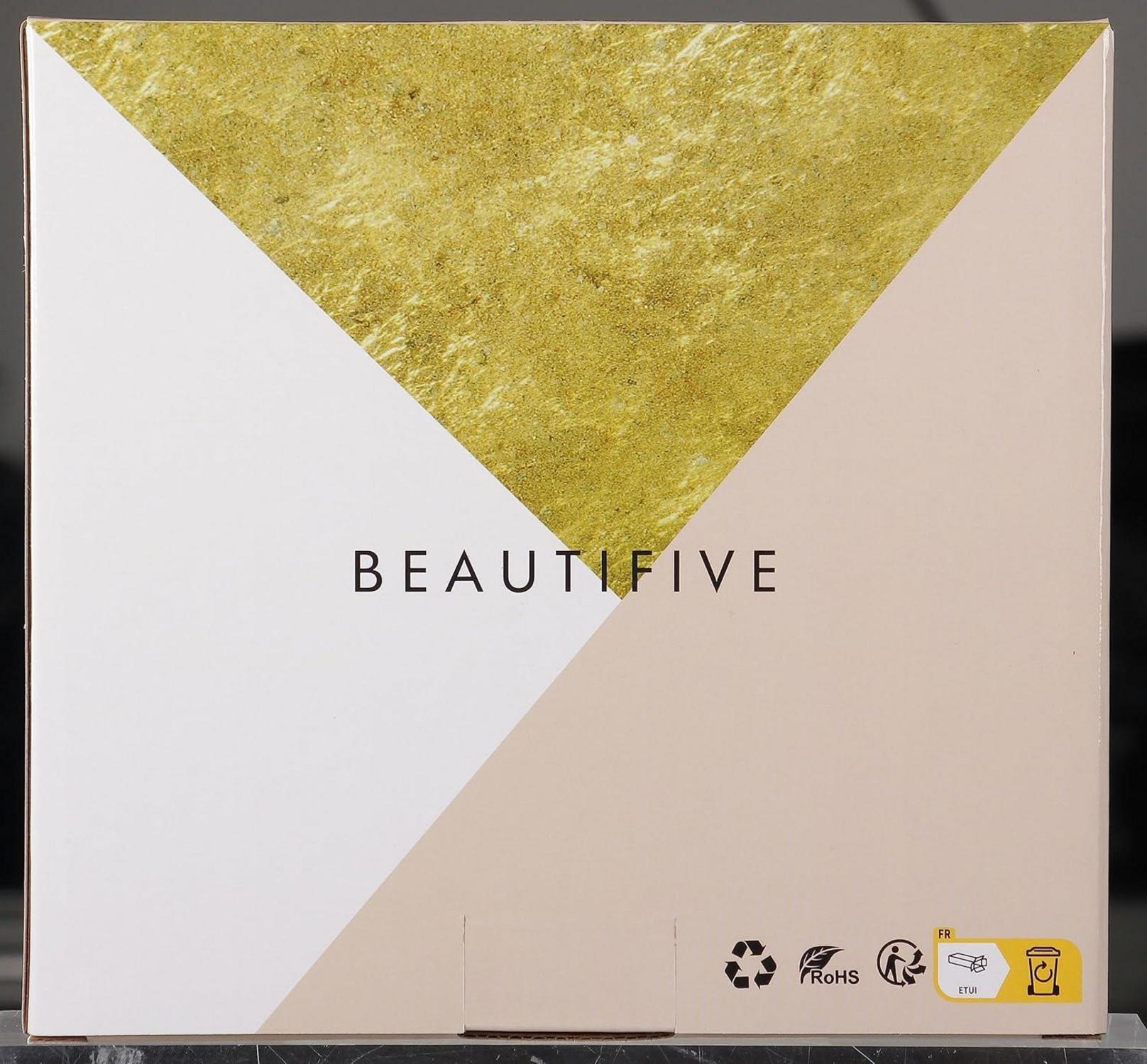 Beautifive Schminkspiegel 1X/10X Vergrößerung Silber 360°Drehbar
