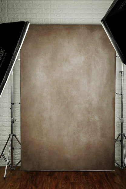 Fotohintergrund Mikrofaser 2,5x2,5m Hellbraun für Portrait Baby Produkt