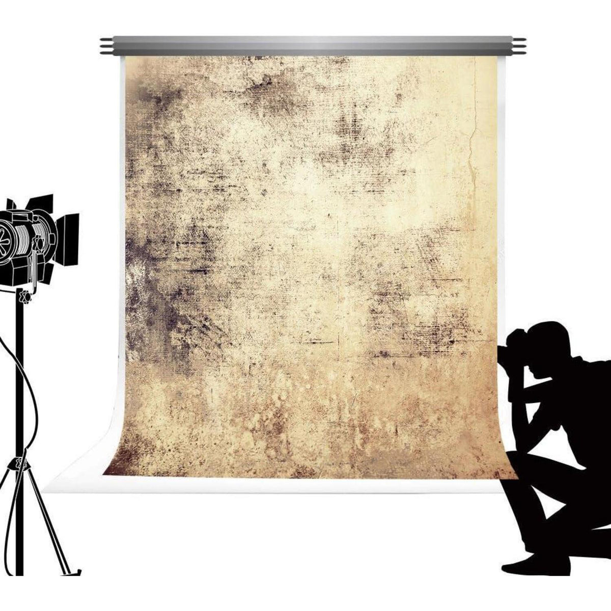 Fotografie Hintergrund 2,5x2,5m – Texturierte Fotoleinwand für Studio & Porträt