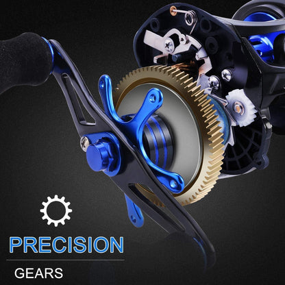 Sougayilang Baitcasting Angelrolle 7.0:1 Carbon Fiber Drag