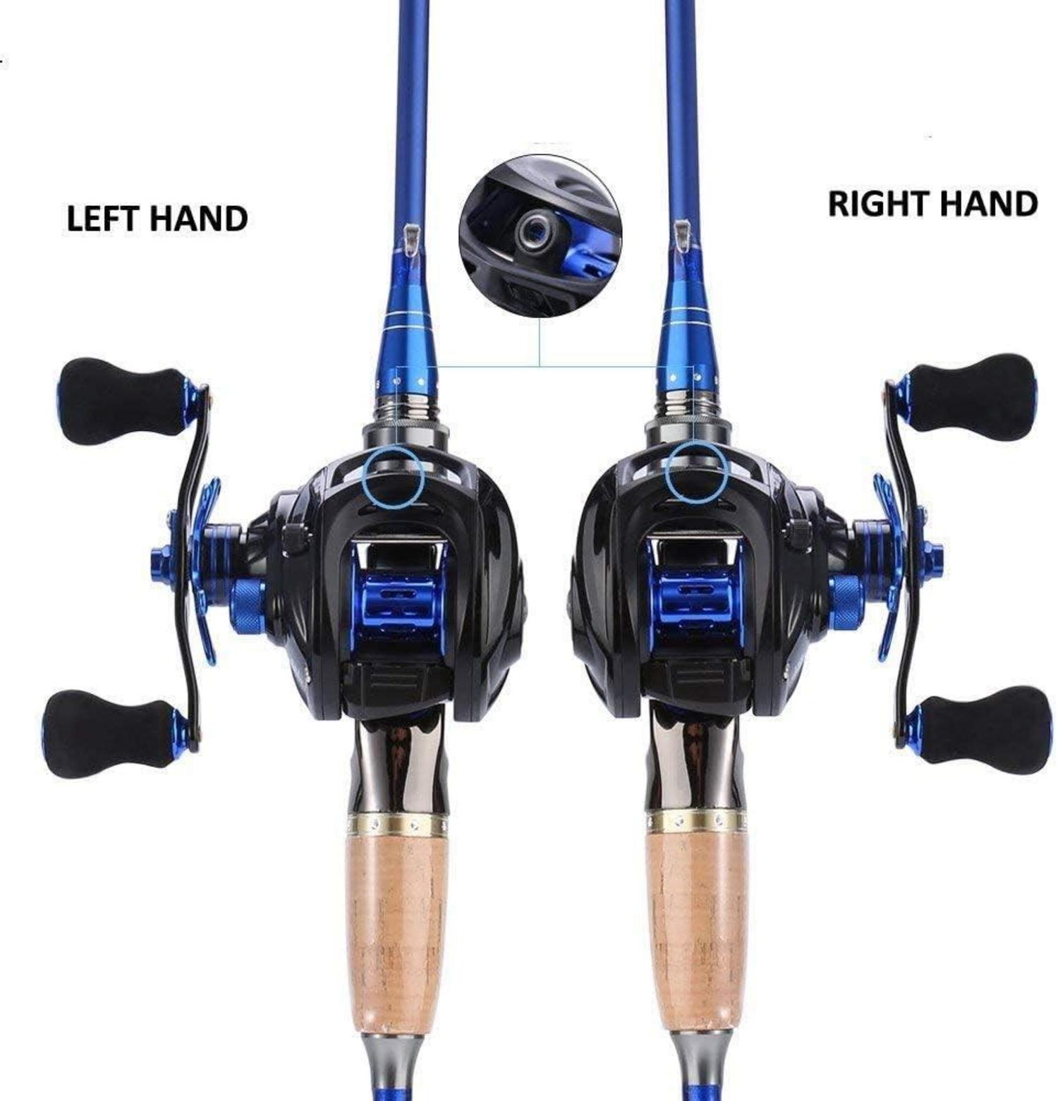Baitcasting Angelrolle 7.0:1 Carbon Fiber Drag 9+1 Lager Dual Magnetic
