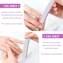 50 Nagelfeilen 100/180 Profi Feilen für Gelnägel