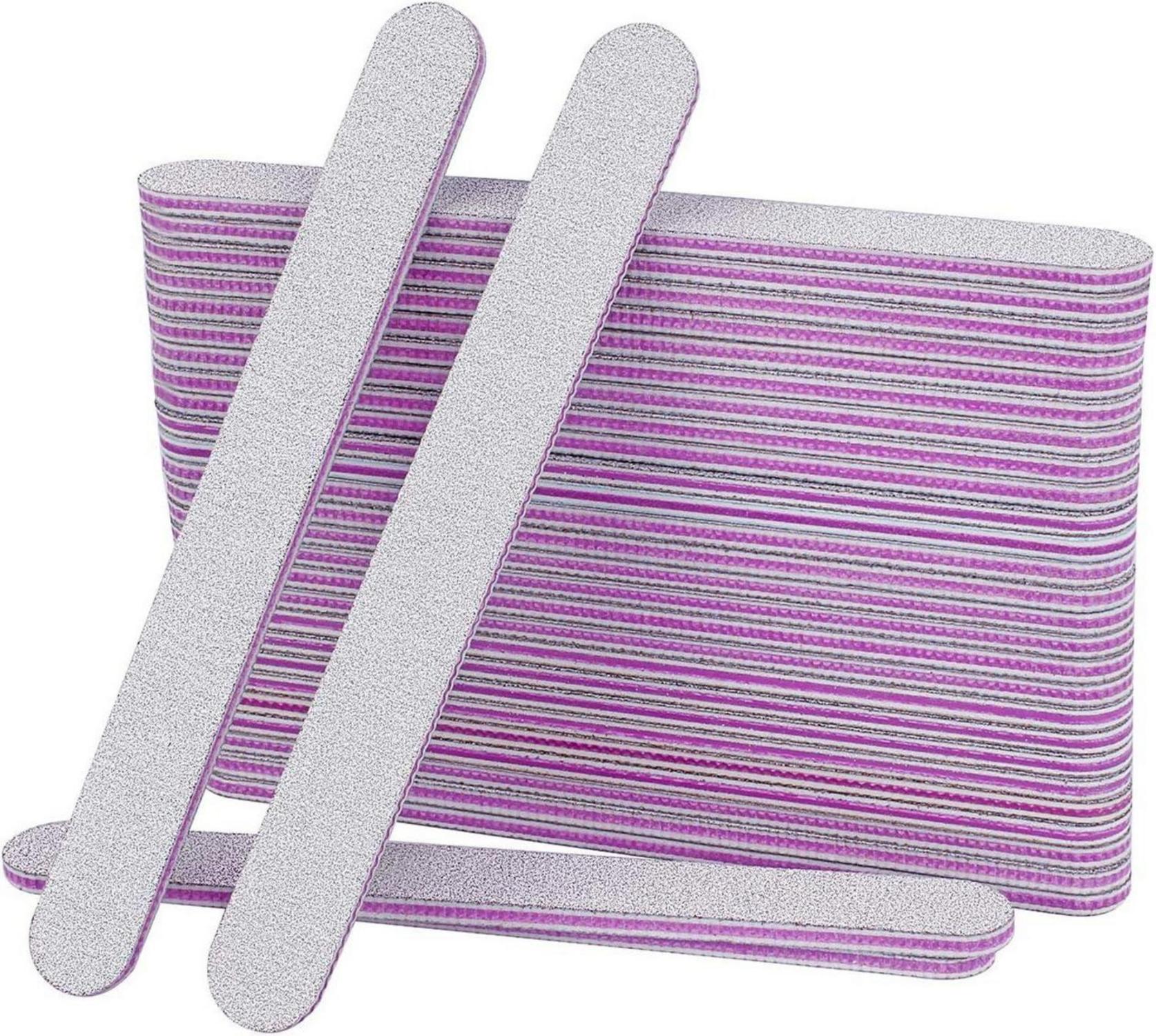 Nagelfeilen 100/180 50 Stück für Gelnägel Profi Feilen Nägel Maniküre