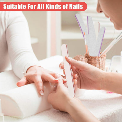 Nagelfeilen Set 50 Stück 100/180 Profi Gelnägel Doppelseitige Acryl Maniküre