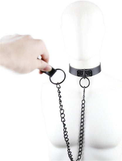 Sex-Spielzeug Halsband Fesseln Erotik Eisen-Ketten O-Ringe Leine BDSM