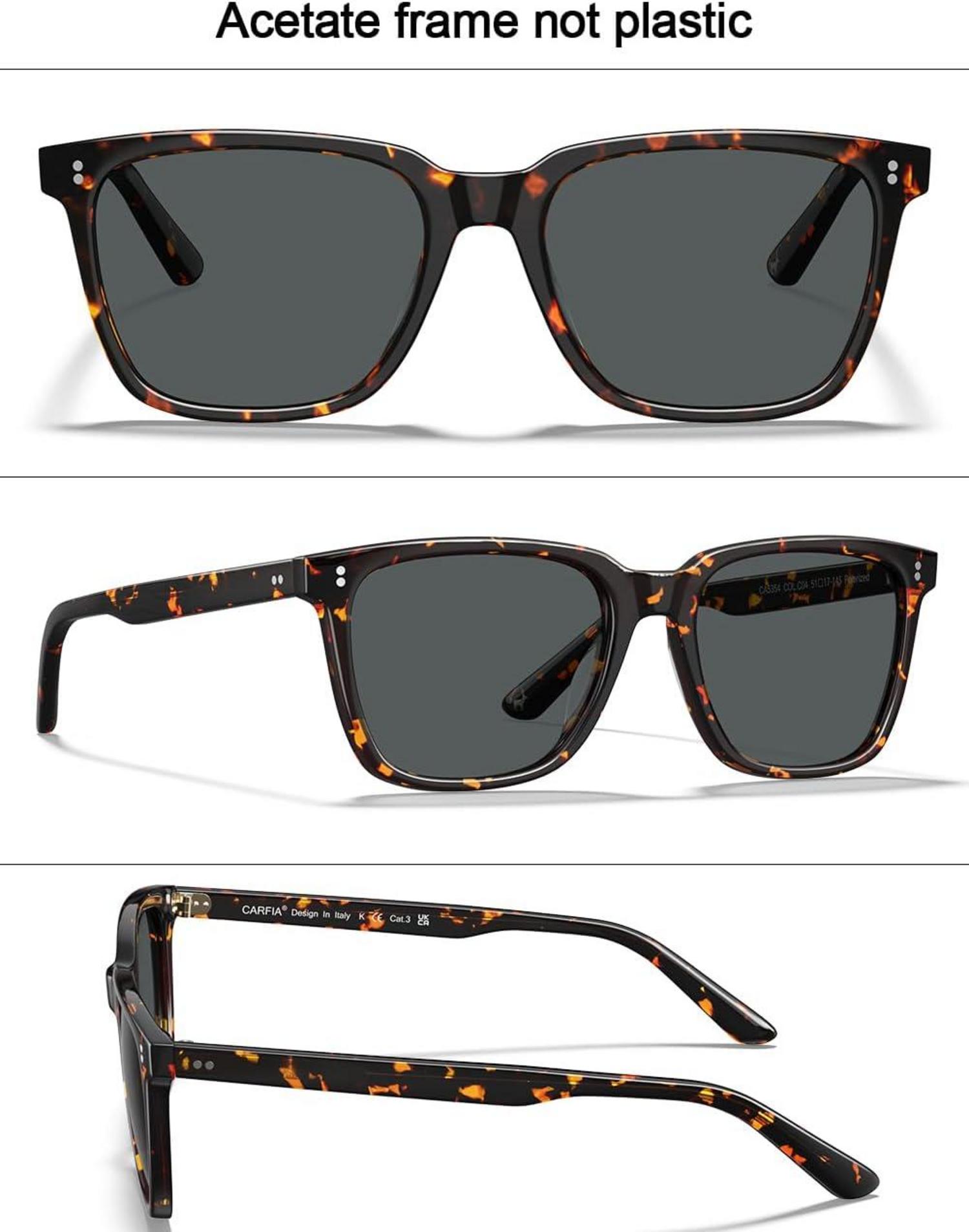 Carfia Damen Retro Polarisierte Sonnenbrille UV400 Grau Schildkrötenrahmen