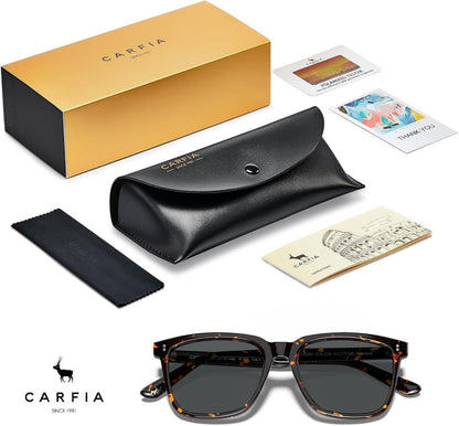 Damen Retro Polarisierte Sonnenbrille UV400 Schutz Schildkröte Rahmen