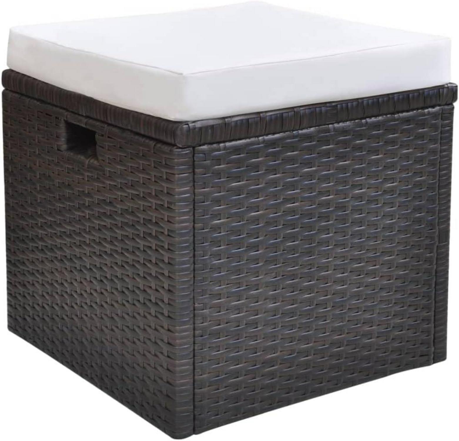vidaXL 6tlg. Rattan Gartenmöbel Set Braun Sitzgruppe Terrasse