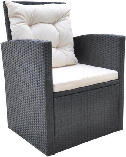 Gartenmöbel-Set 7-TLG. Poly Rattan Sitzgruppe Gartengarnitur