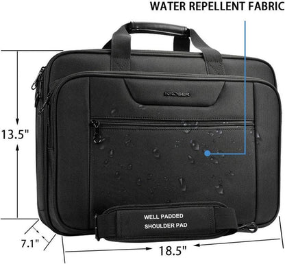 Laptop Tasche XXL 18,5 Zoll Business Aktentasche Wasserabweisend
