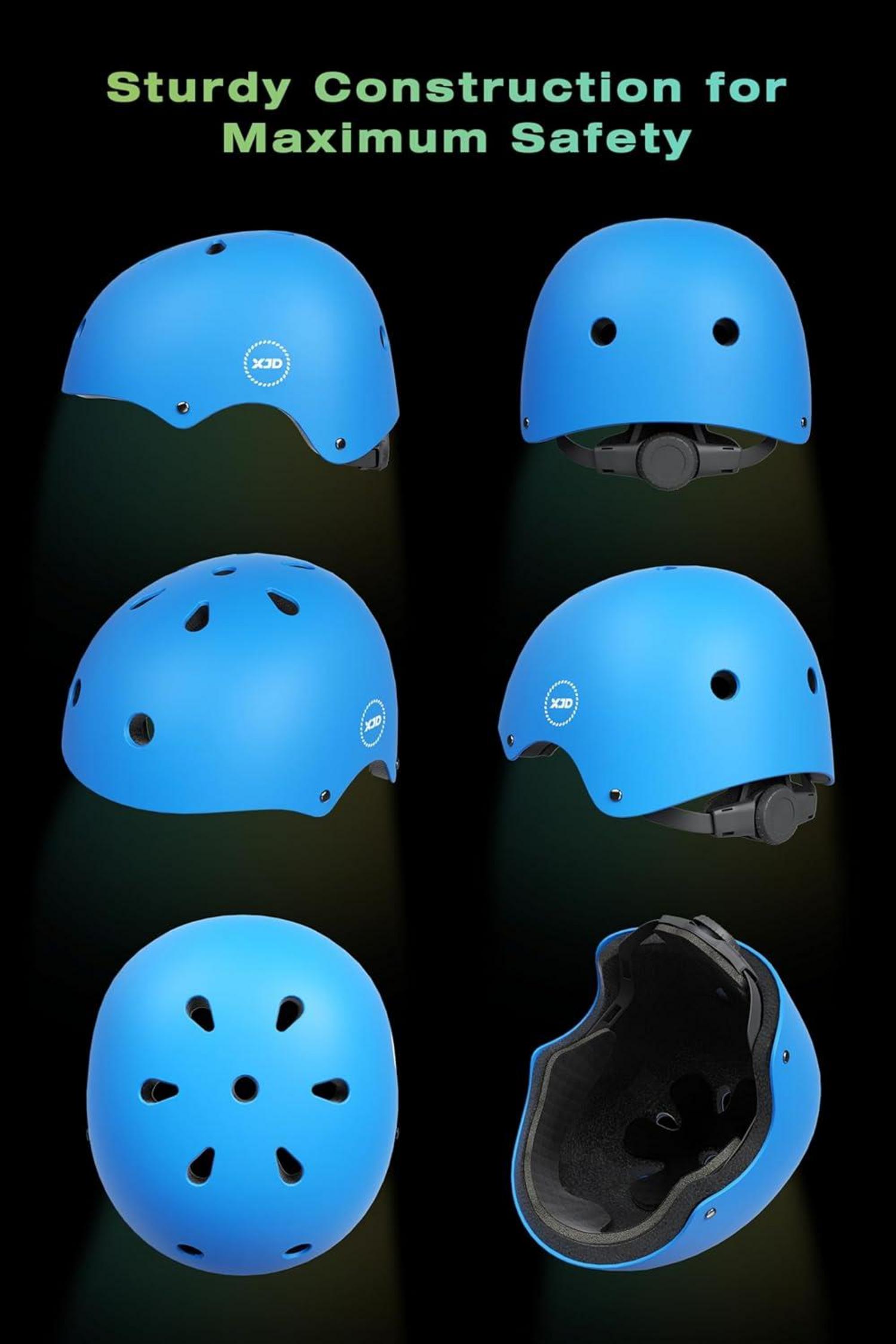 Kinder Jugend-Fahrradhelm Multisport Mädchen Jungs Azurblau