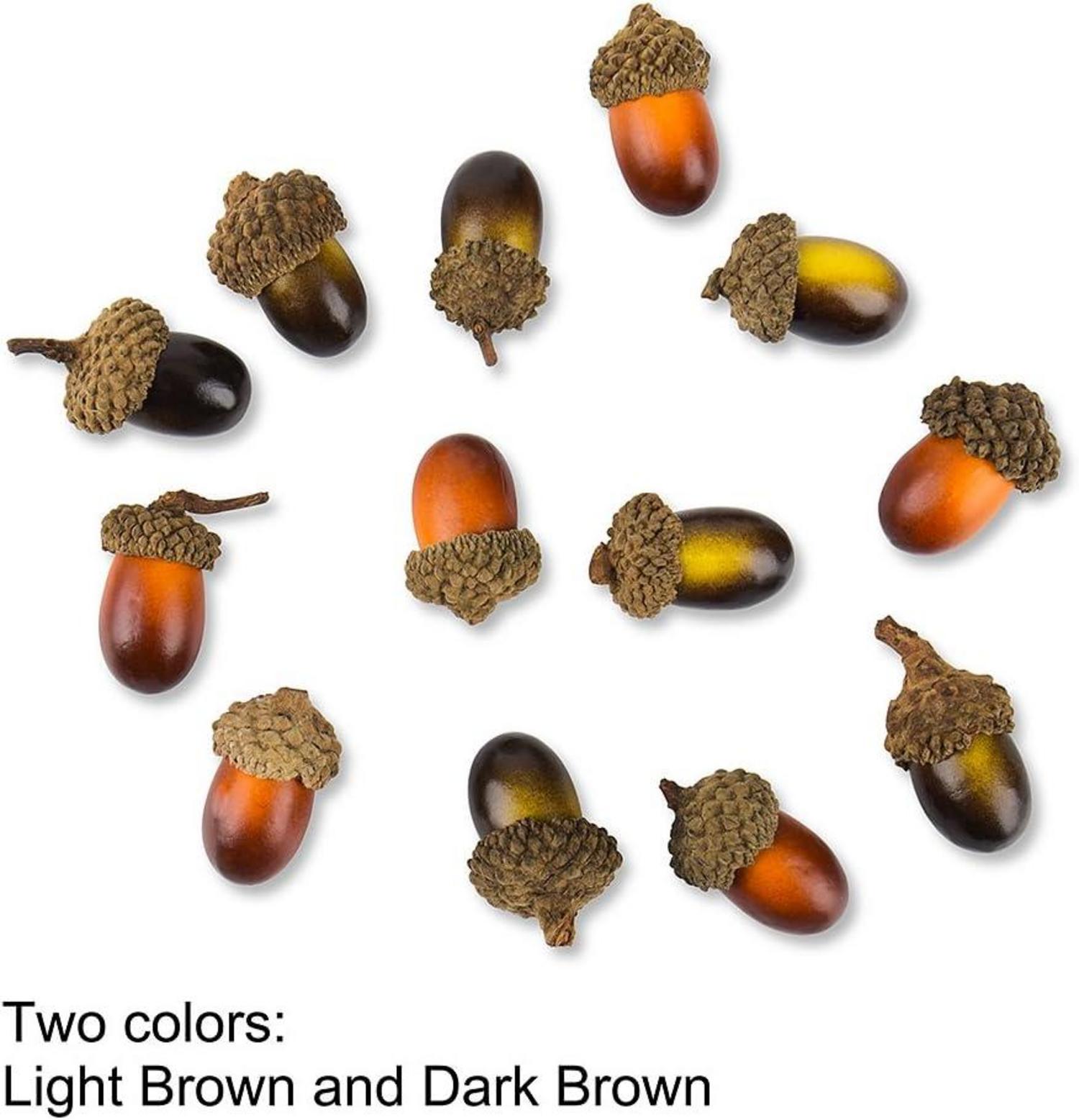Künstliche Eicheln mit natürlicher Eichelhut für Home
