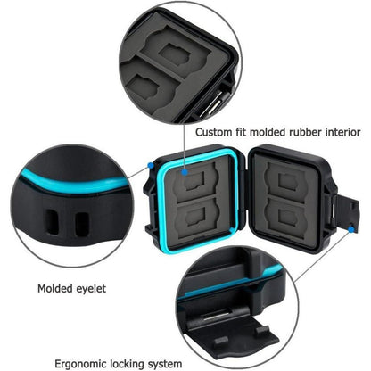 Wasserdichte Speicherkarten-Tasche für 4 SD+4 Micro