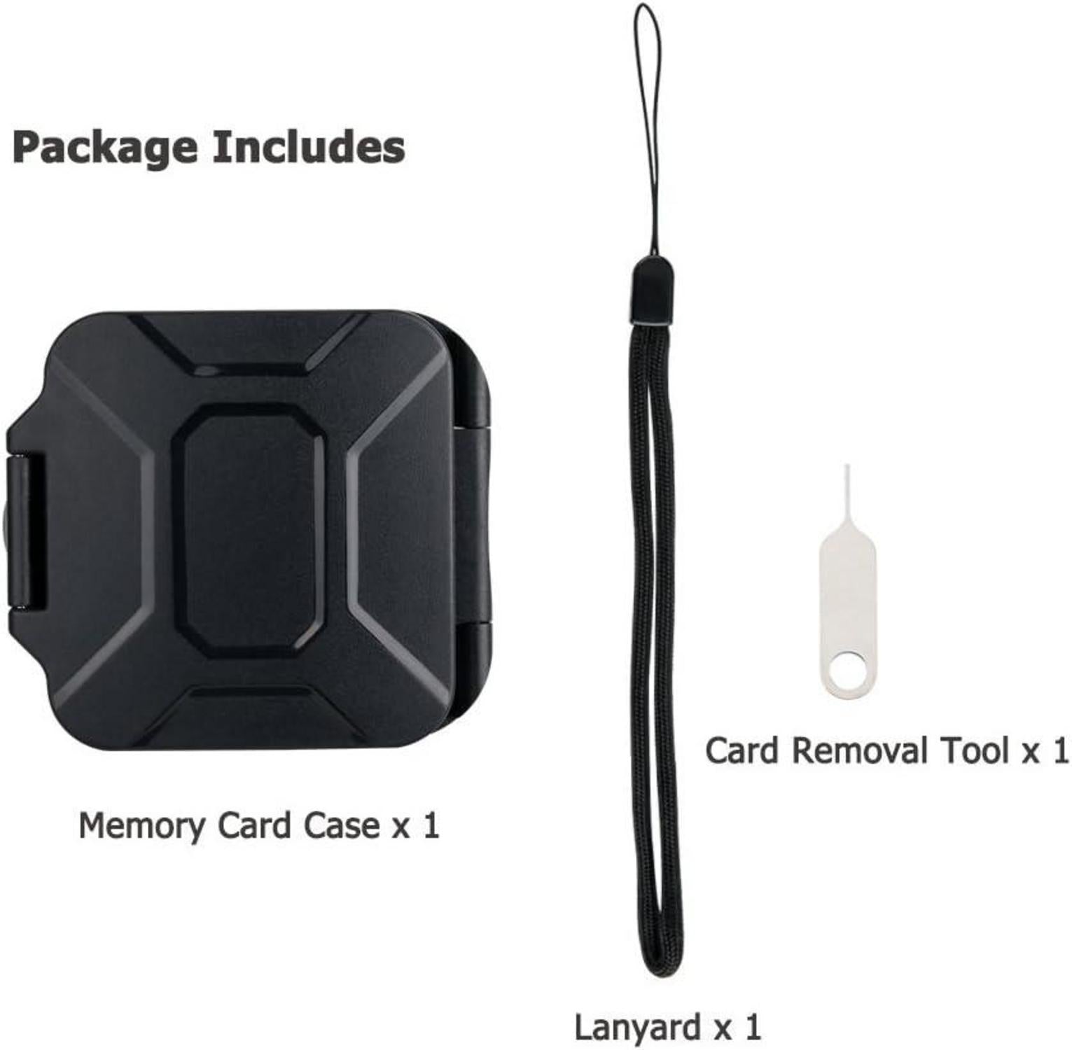 Wasserdichte Speicherkarten Tasche für SD und Micro SD Karten - 8 Slots mit