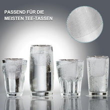 Teesieb Teefilter Deckel Abtropfschale Edelstahl Premium