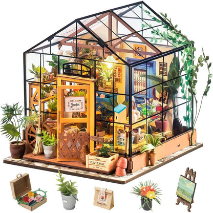 Rolife DIY Miniatur Gewächshaus Puppenhaus Bausatz für