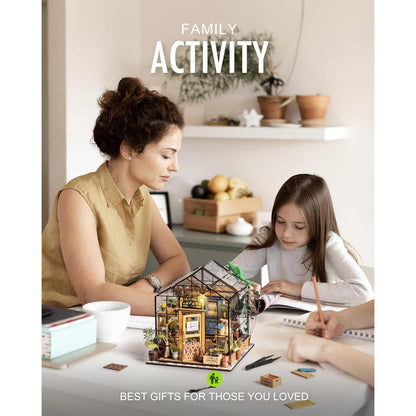 Rolife DIY Miniatur Gewächshaus Puppenhaus Bausatz für